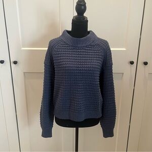 Universal Thread Waffle Knit Sweater in Blue
